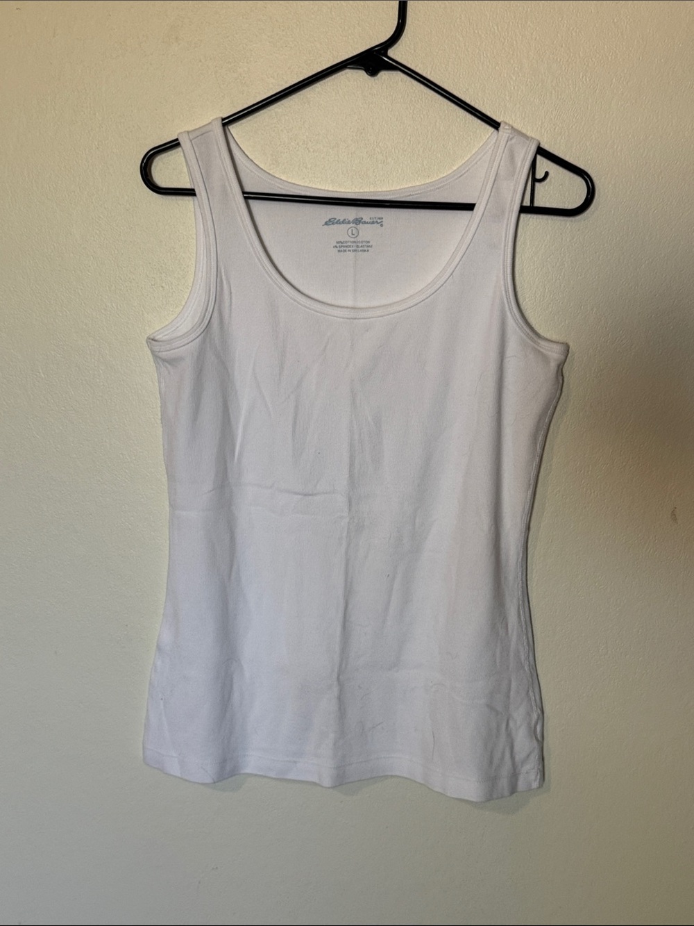Eddie Bauer White Scoop Neck Tank Top